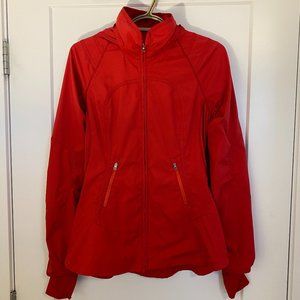 Lululemon red hooded jacket